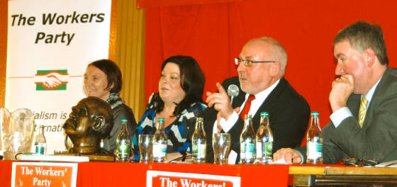 Photo shows platform at WP Northern Conference